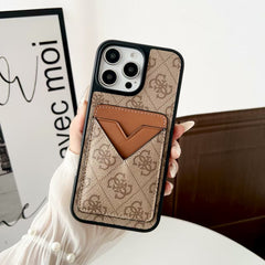 V-shaped card holder phone case