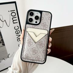 V-shaped card holder phone case