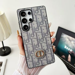 High end carbon fiber patterned leather phone case