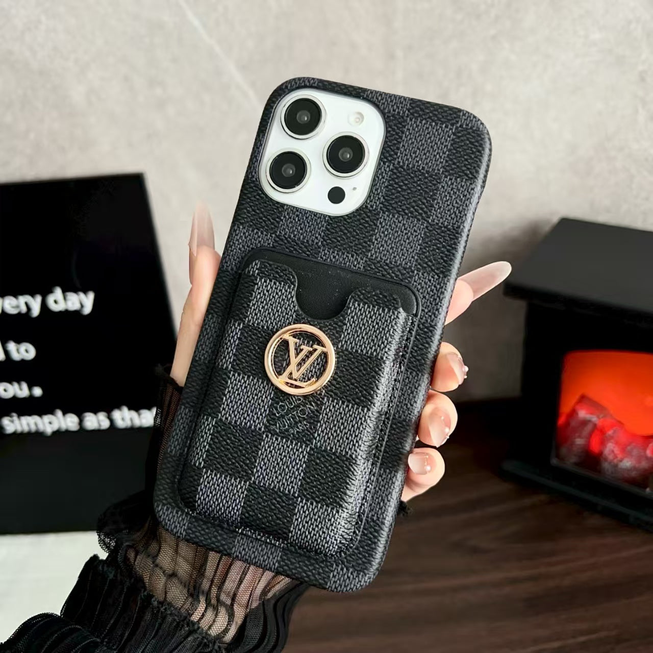 PC (full leather feel) four pack shaped phone case