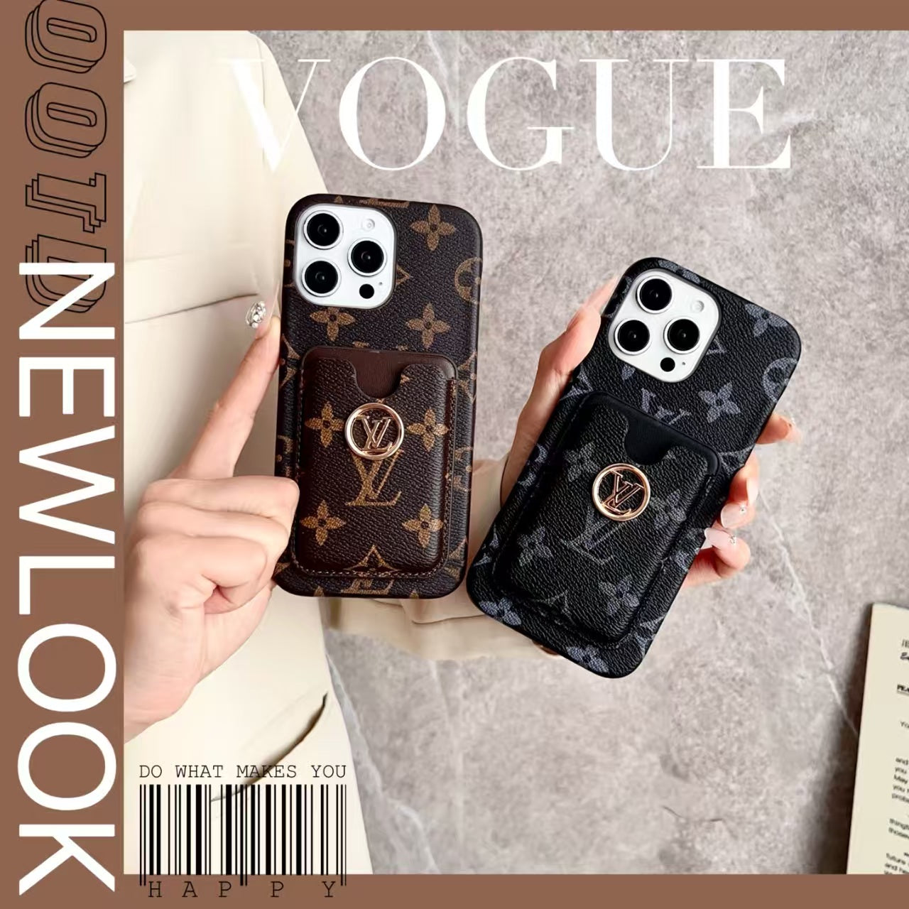 PC (full leather feel) four pack shaped phone case