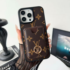 Carbon fiber patterned leather phone case