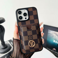 Carbon fiber patterned leather phone case
