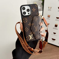 Horizontal multi slot organ card case phone case