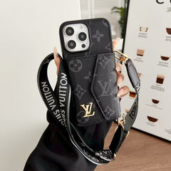 Horizontal multi slot organ card case phone case