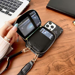 PC case horizontal zipper card phone case