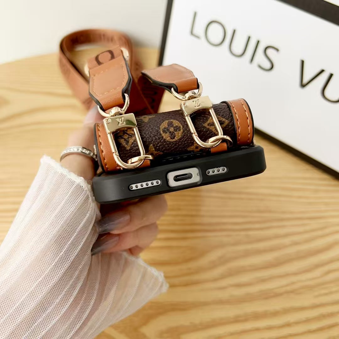 Vertical zipper card case phone case