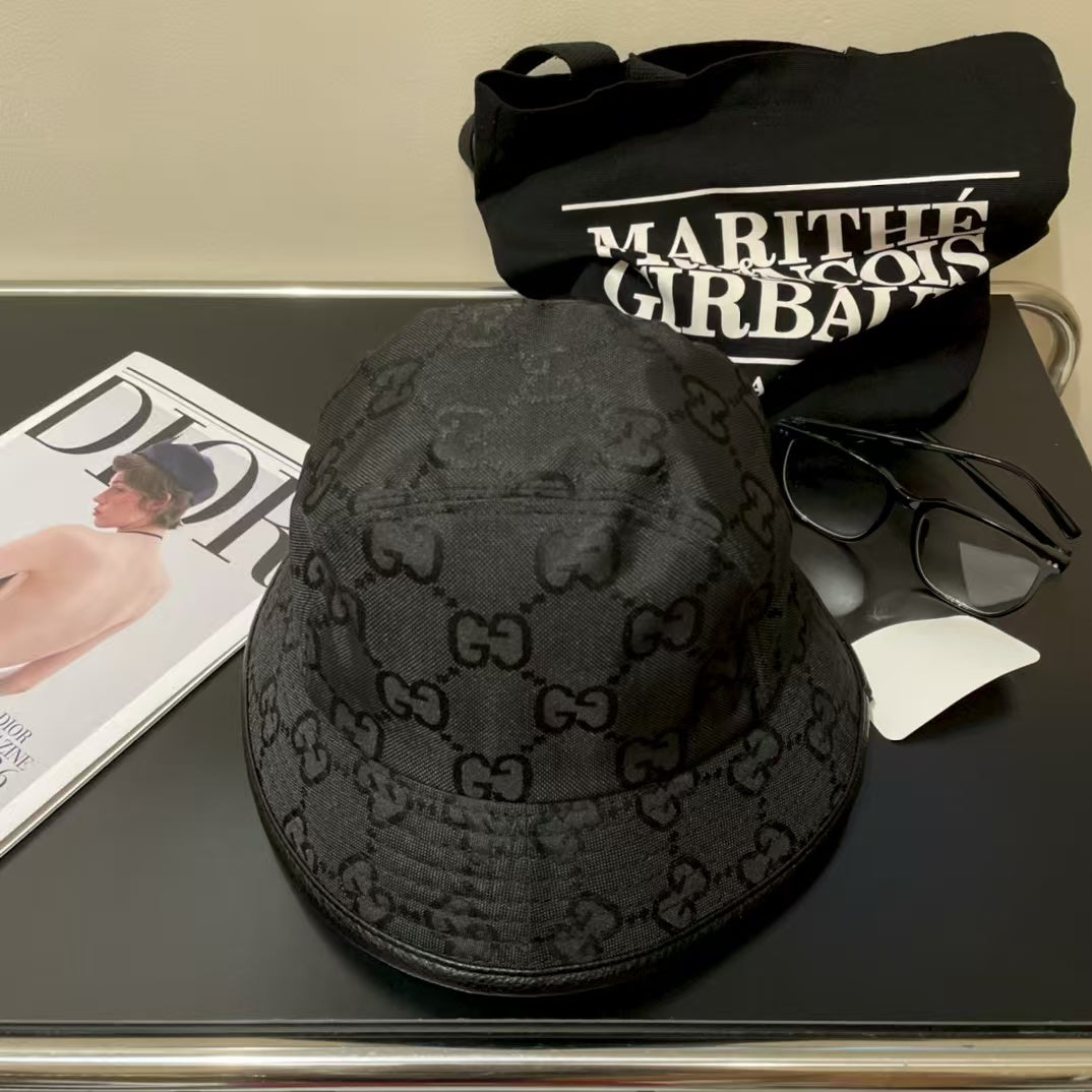 New leather fisherman hat