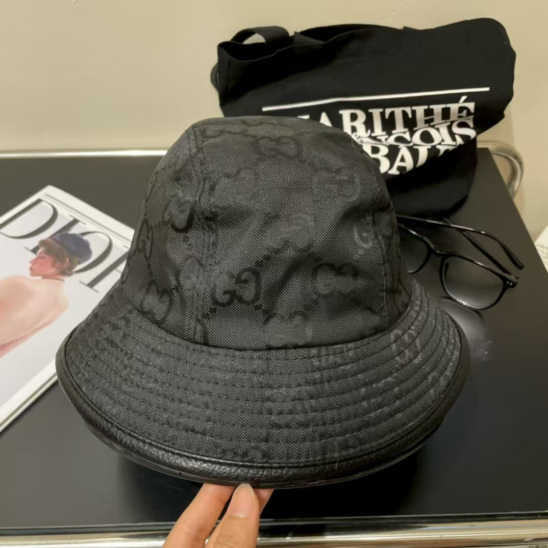 New leather fisherman hat