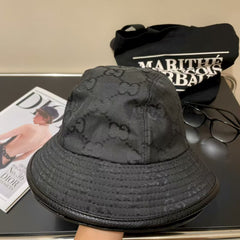 New leather fisherman hat