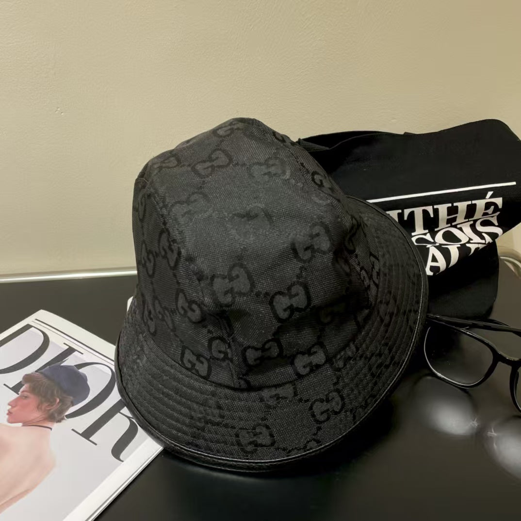 New leather fisherman hat
