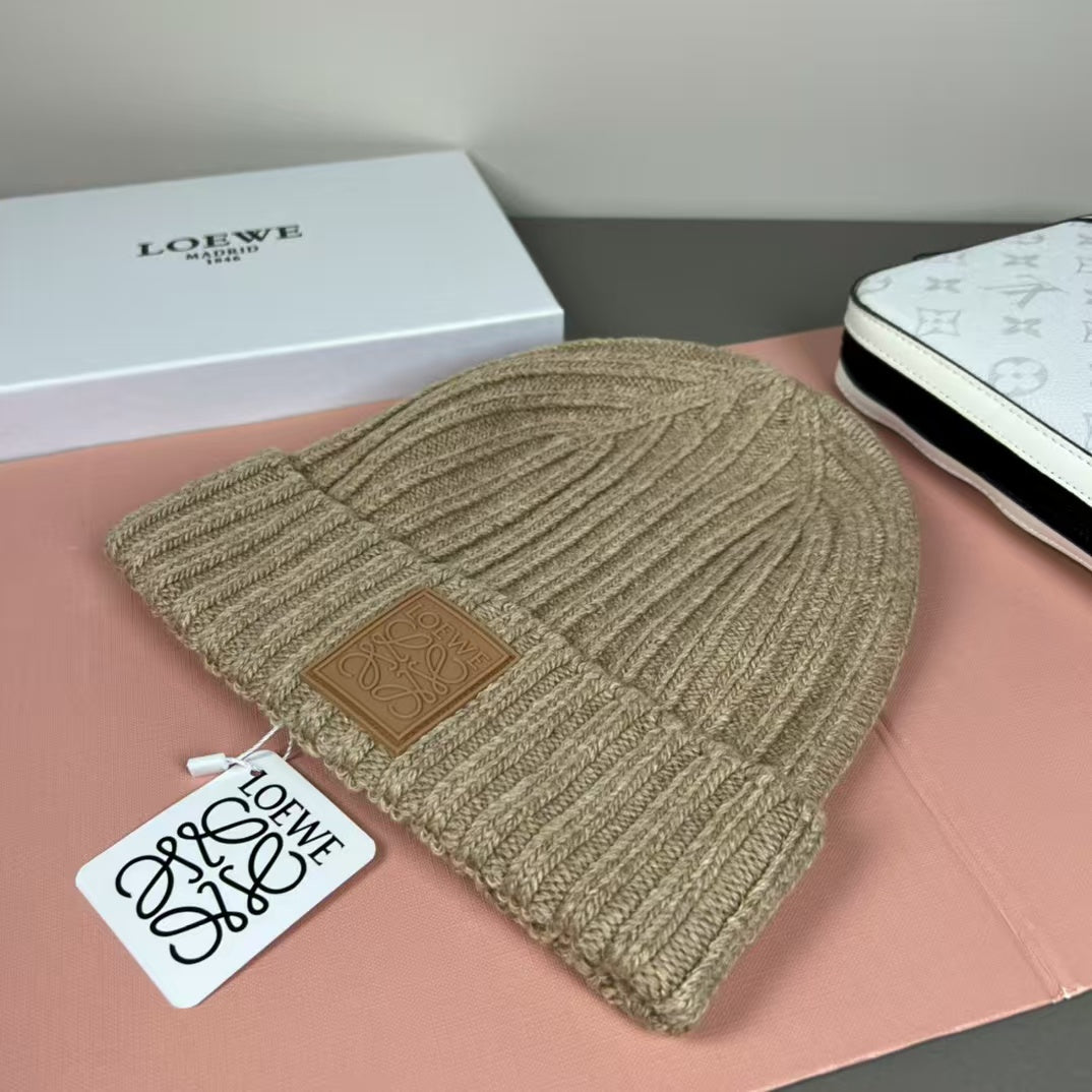 Wool knitted yarn cap