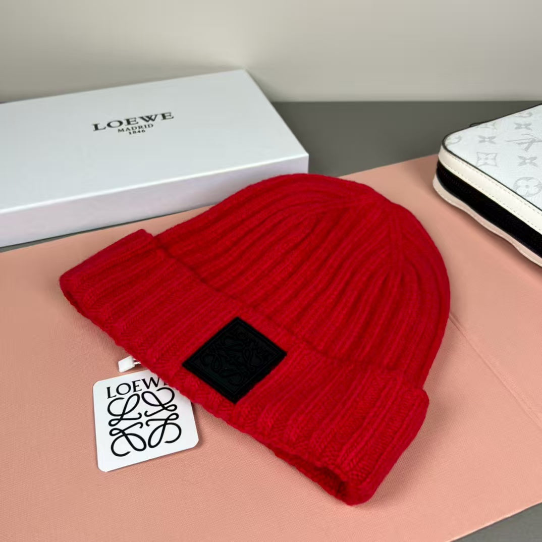 Wool knitted yarn cap