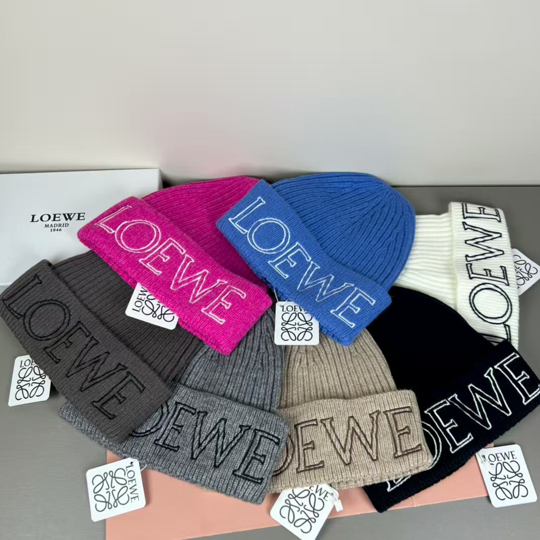 Wool knitted yarn cap