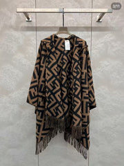 Hooded cloak shawl