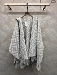 Hooded cloak shawl