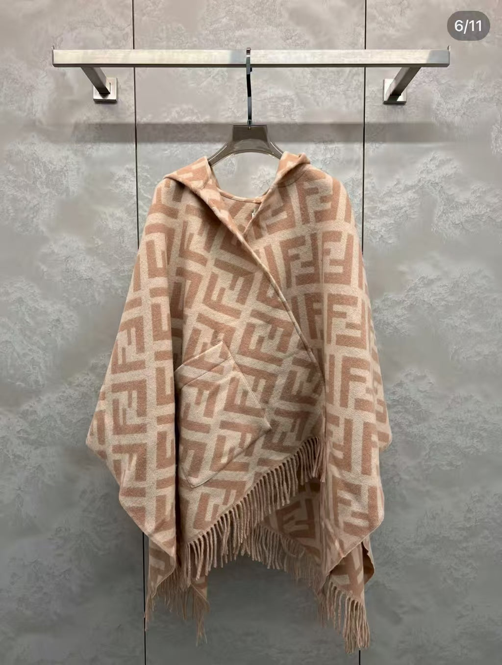 Hooded cloak shawl
