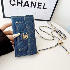 Cowboy gold lock leather case phone case