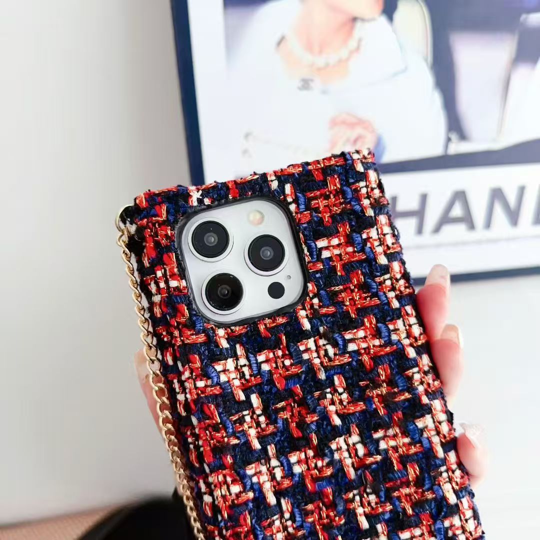 Woolen leather case series phone case