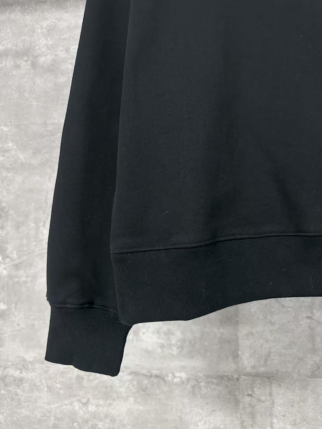 Embroidered round neck hoodie