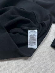 Embroidered round neck hoodie
