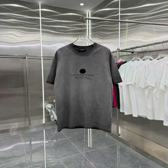 New round neck short sleeved shirt