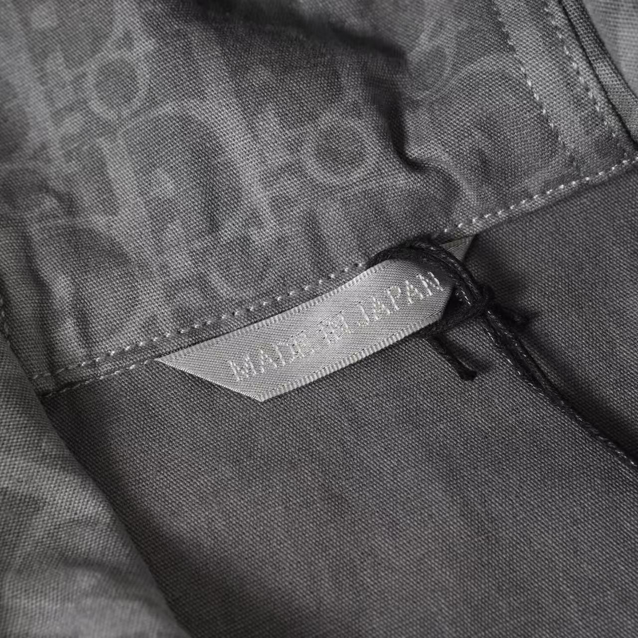 Dark patterned full print hooded zipper jacket