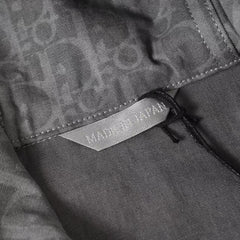 Dark patterned full print hooded zipper jacket