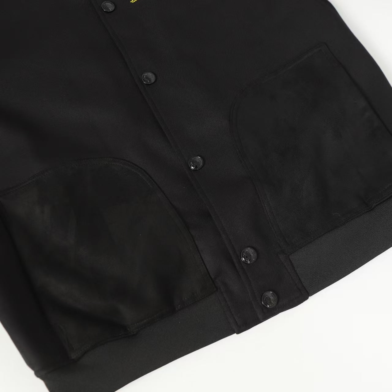 Colored diamond hot stamping baseball jacket