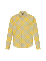 Striped plaid classic woolen shirt
