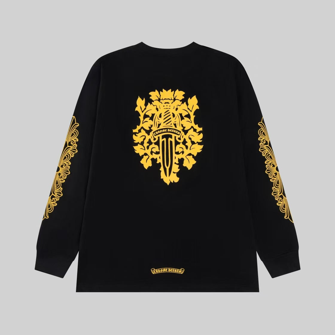 lemon 🍋 Yellow Sanskrit printed long sleeved shirt