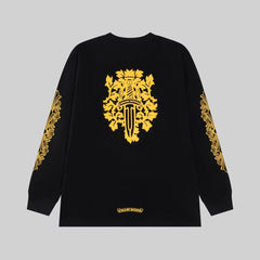 lemon 🍋 Yellow Sanskrit printed long sleeved shirt