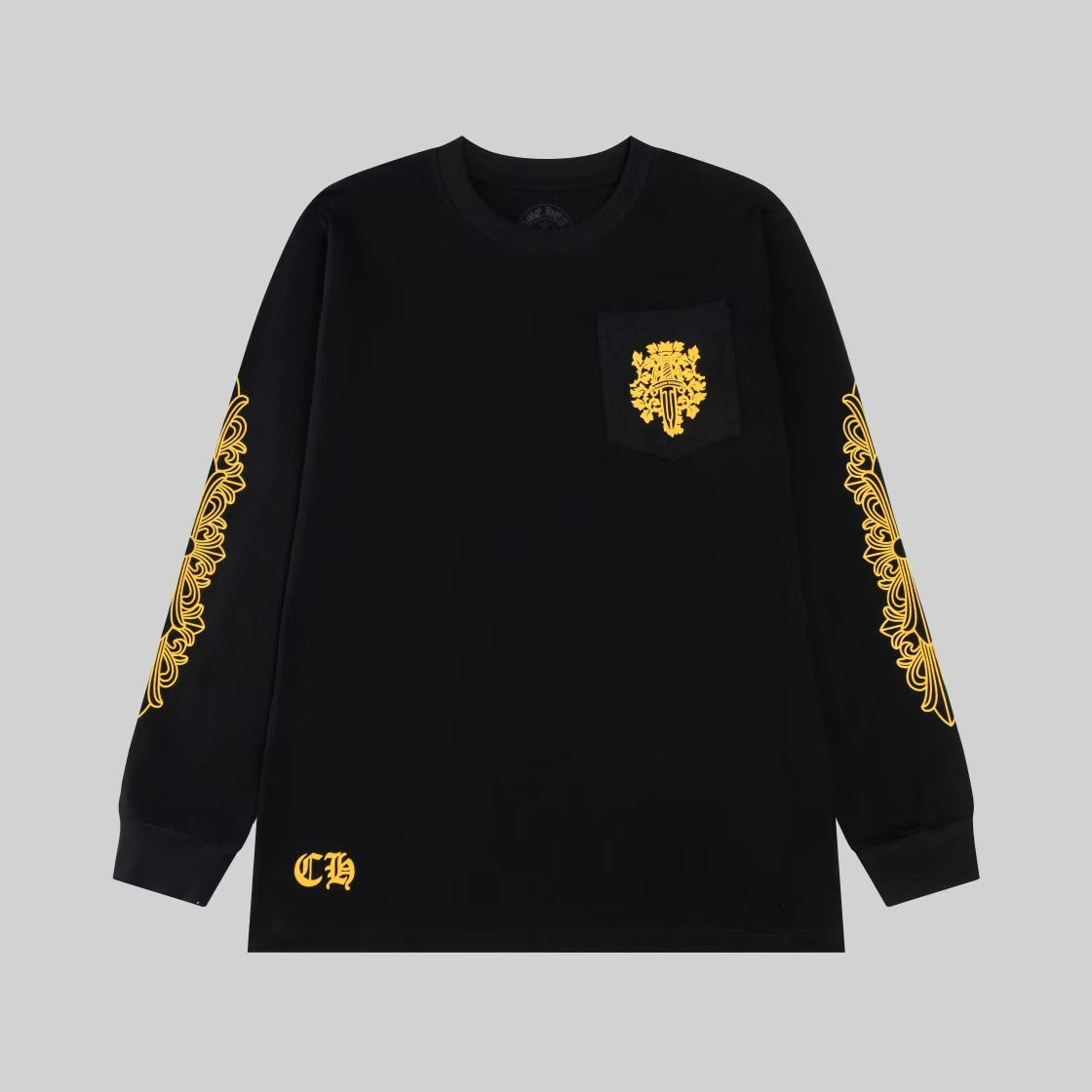lemon 🍋 Yellow Sanskrit printed long sleeved shirt