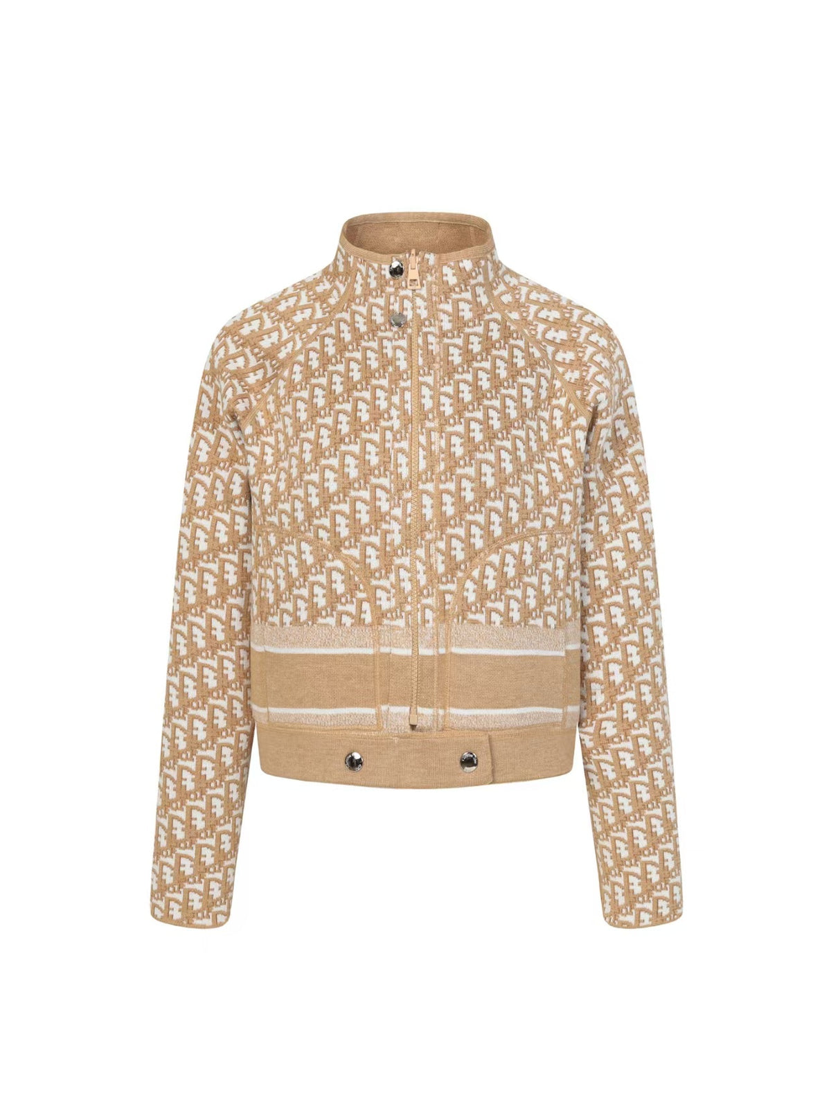 Old flower double-sided cashmere sweater