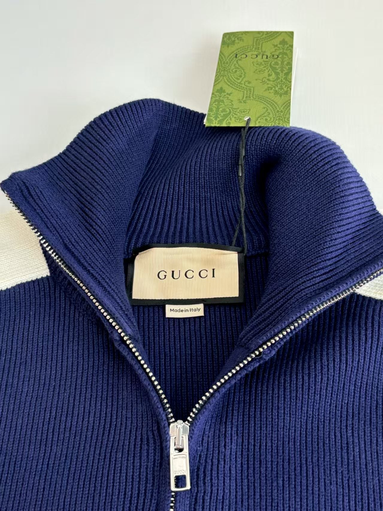 Embroidered patchwork woolen zipper jacket