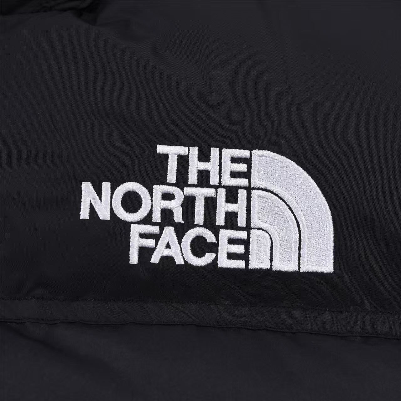 Cloud printed black down jacket