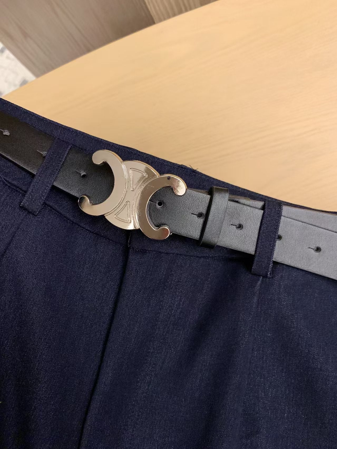 Women's embroidered trousers (with belt included)