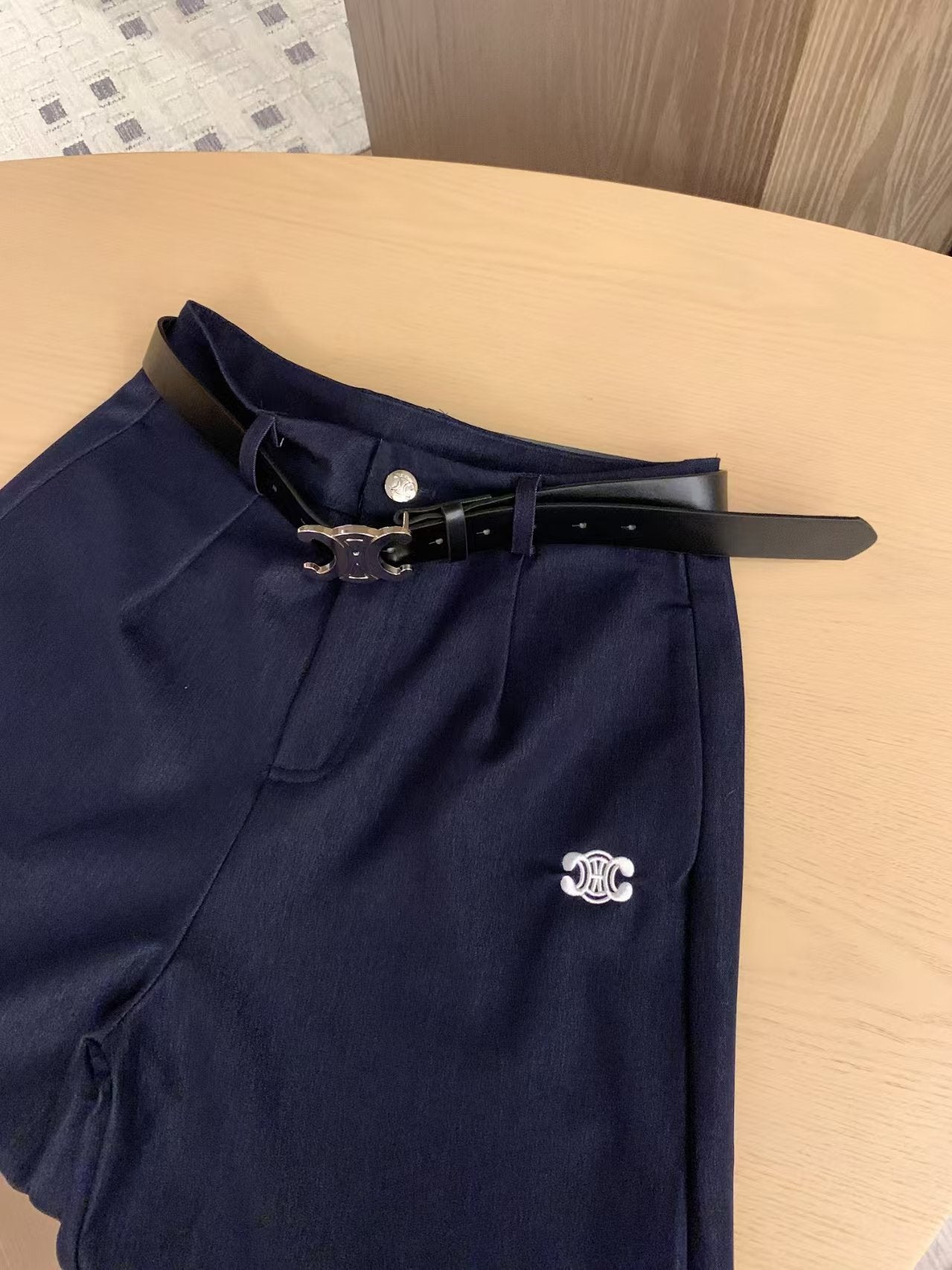 Women's embroidered trousers (with belt included)