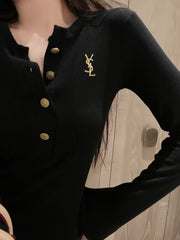 Women's embroidered long sleeves