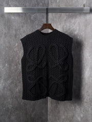 Fried Dough Twists knitting wool knitting sweater vest