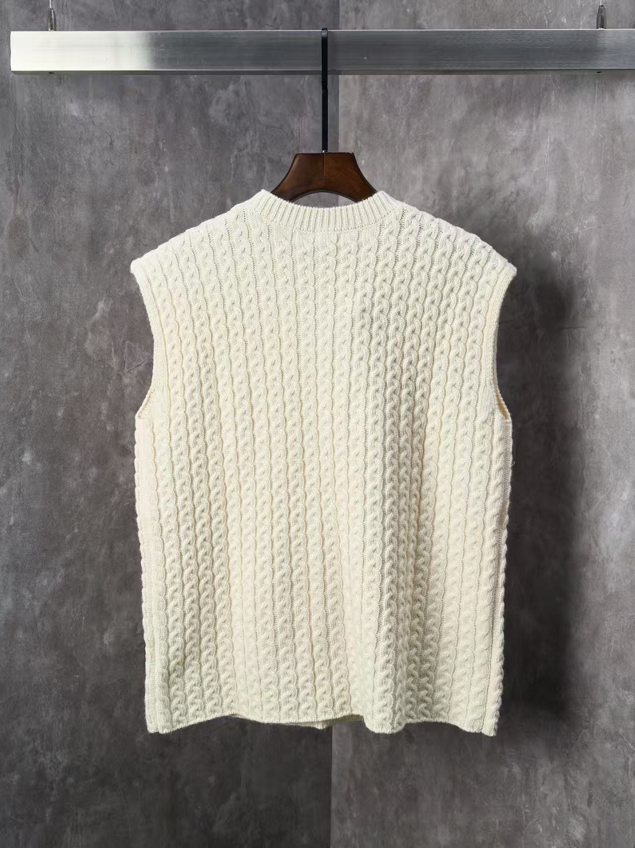 Fried Dough Twists knitting wool knitting sweater vest