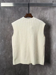 Fried Dough Twists knitting wool knitting sweater vest