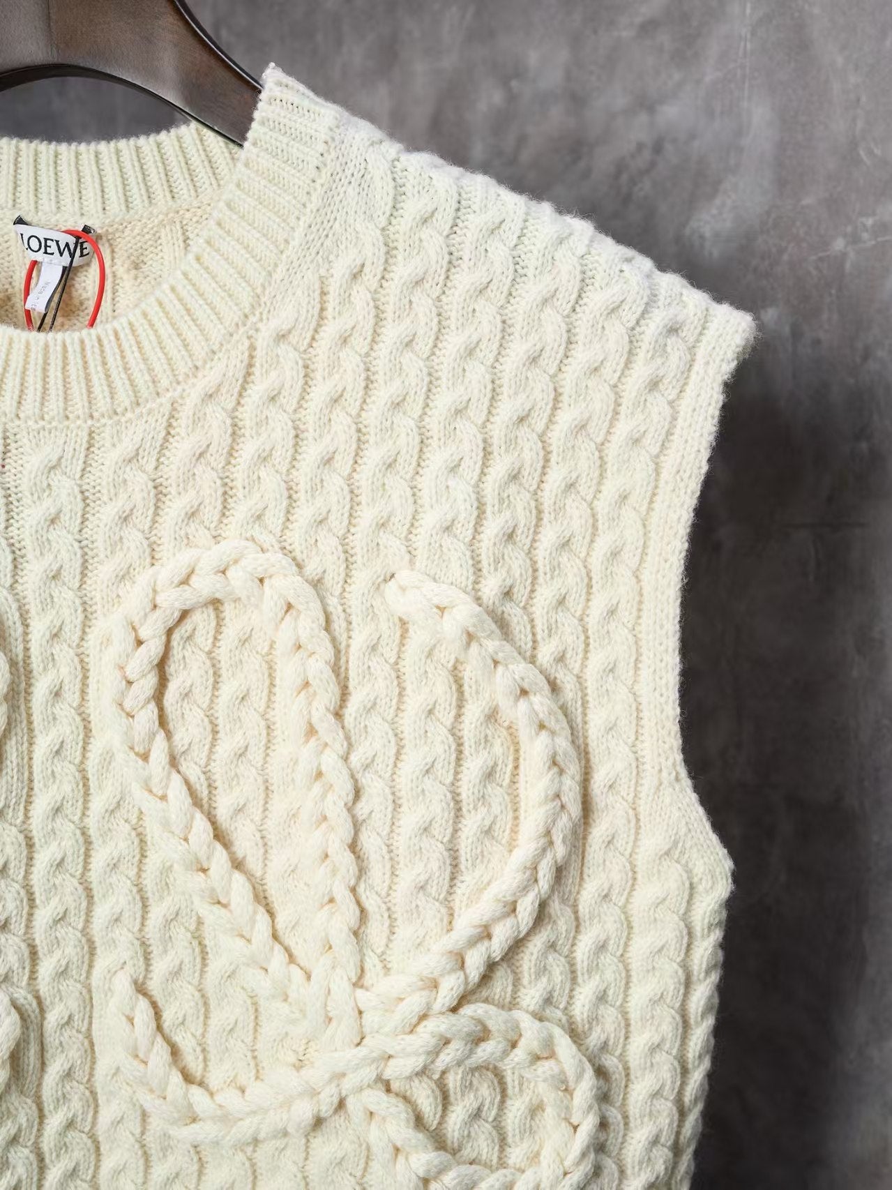 Fried Dough Twists knitting wool knitting sweater vest