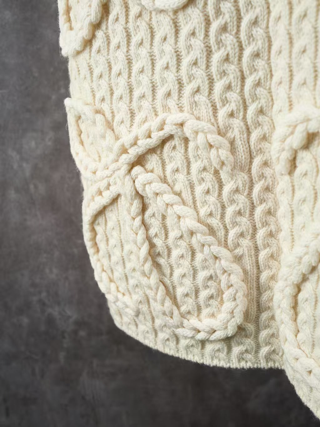 Fried Dough Twists knitting wool knitting sweater vest