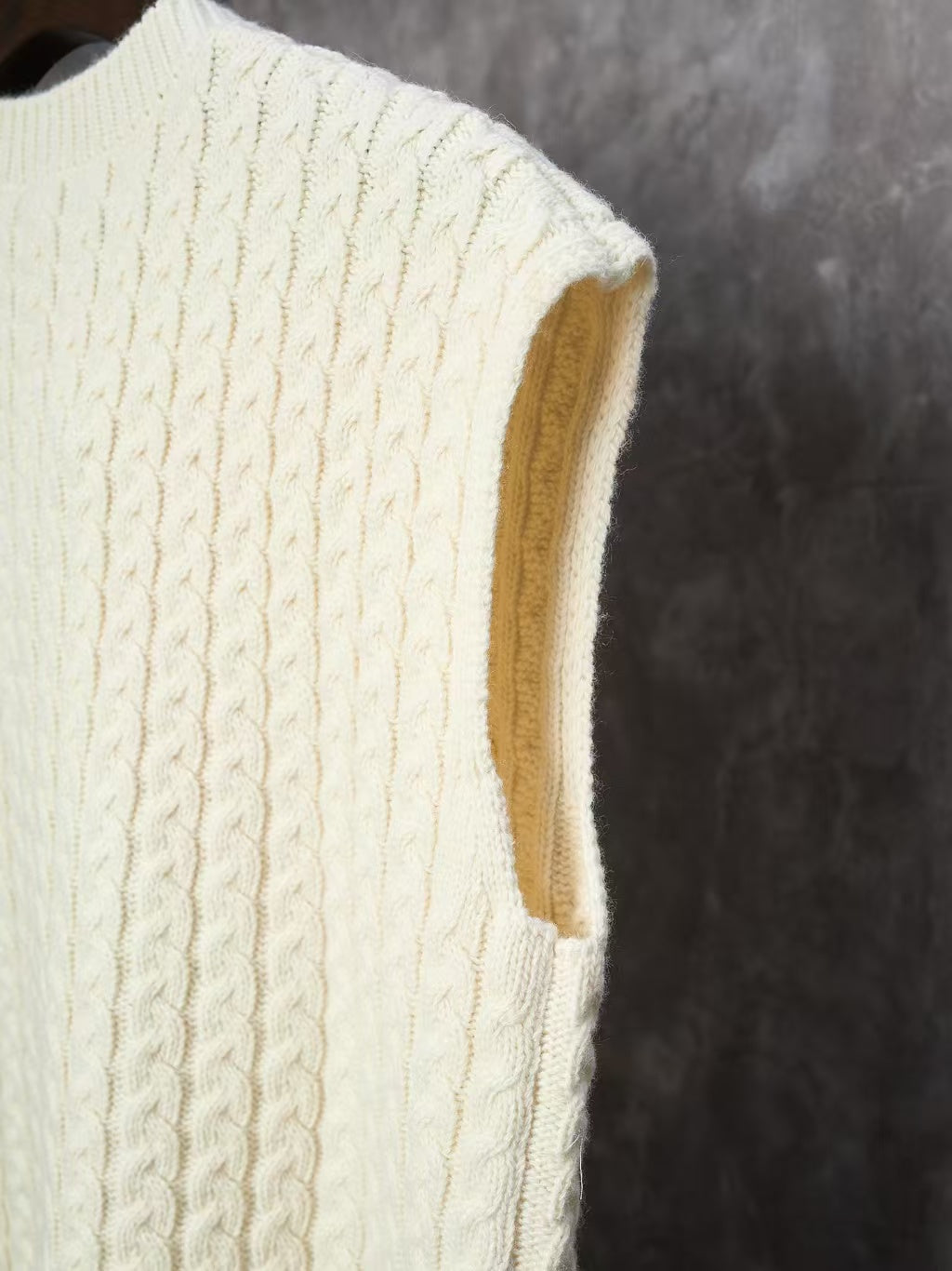 Fried Dough Twists knitting wool knitting sweater vest