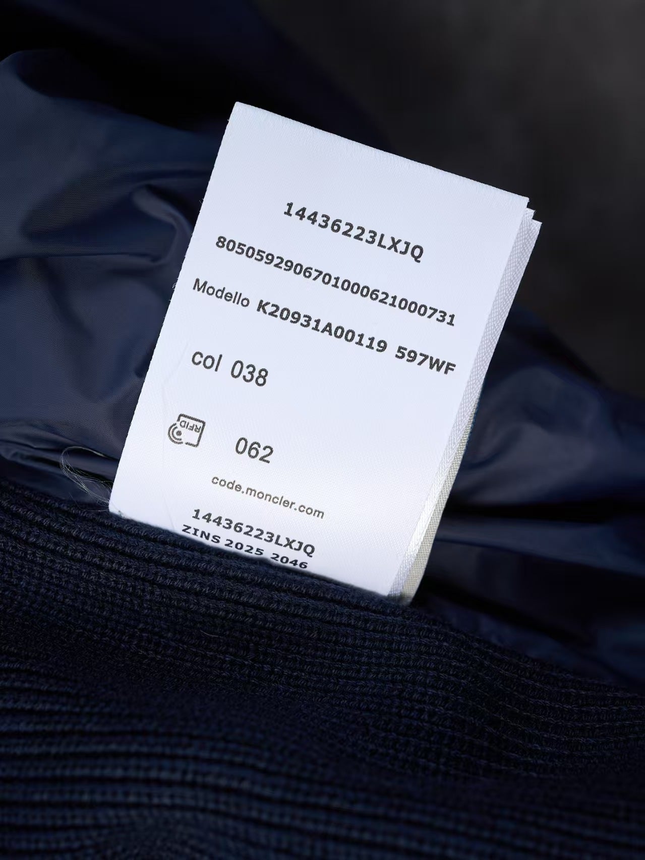 Hooded down jacket