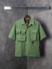 Multi pocket detachable sleeve multifunctional outdoor jacket jacket