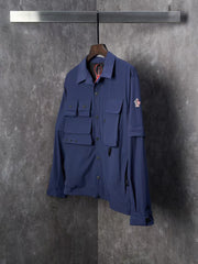 Multi pocket detachable sleeve multifunctional outdoor jacket jacket