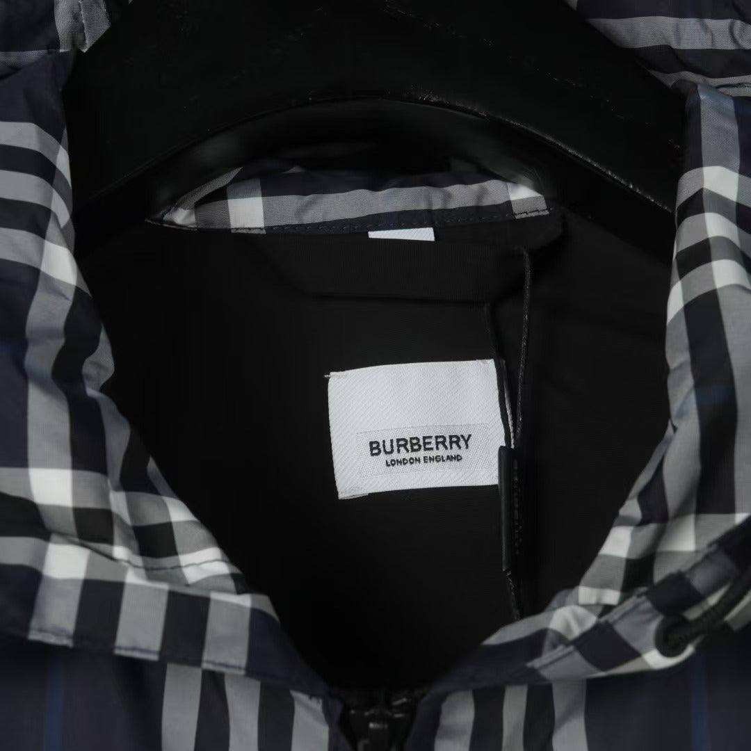 New plaid hooded jacket jacket
