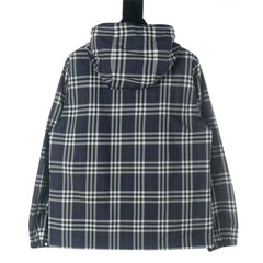 New plaid hooded jacket jacket